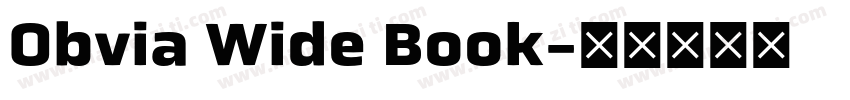 Obvia Wide Book字体转换